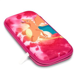Power A NSCS0086-01 Estuche Protector Compacto para Nintendo Switch, Switch OLED, Switch Lite - Tie Dye Charizard, Portátil con Soporte de Juego y Almacenamiento para 10 Tarjetas